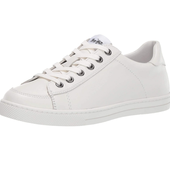 NWT Coach Porter Leather White Sneakers - Picture 2 of 4